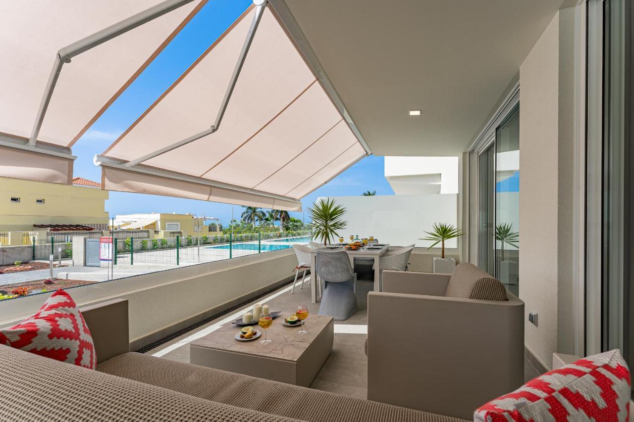 Modern New Apartment Las Terrazas De Costa Adeje. Heated Pool, Big Terrace And Private Parking Exterior foto