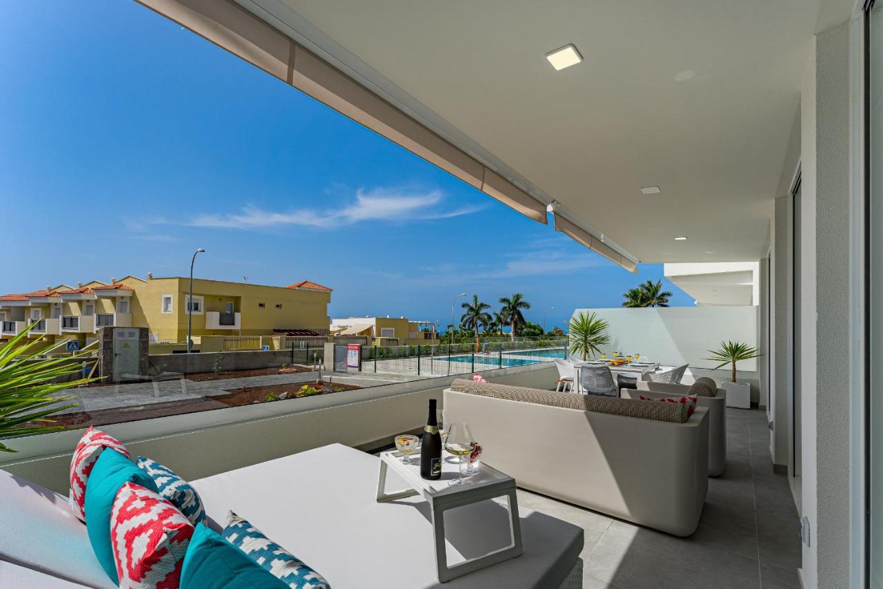 Modern New Apartment Las Terrazas De Costa Adeje. Heated Pool, Big Terrace And Private Parking Exterior foto