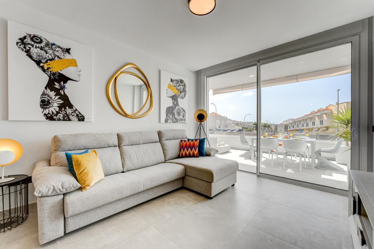 Modern New Apartment Las Terrazas De Costa Adeje. Heated Pool, Big Terrace And Private Parking Exterior foto